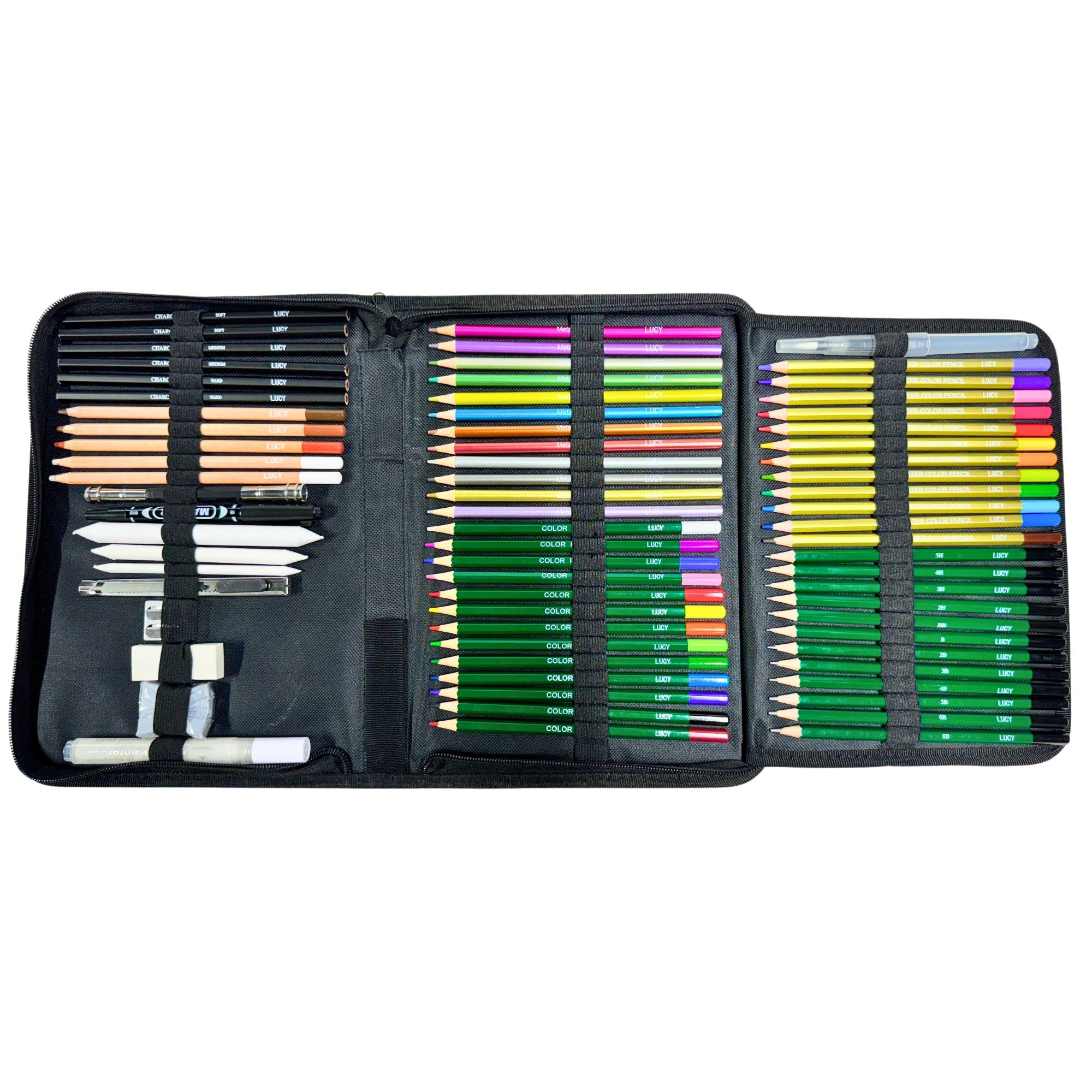 71-Piece Drawing Kit + Art Mannequin – DrawLUCY