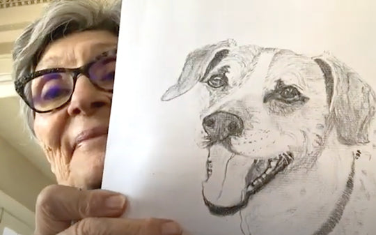 Carol's Artistic Journey: Transforming Pet Portraits with the LUCY Drawing Tool